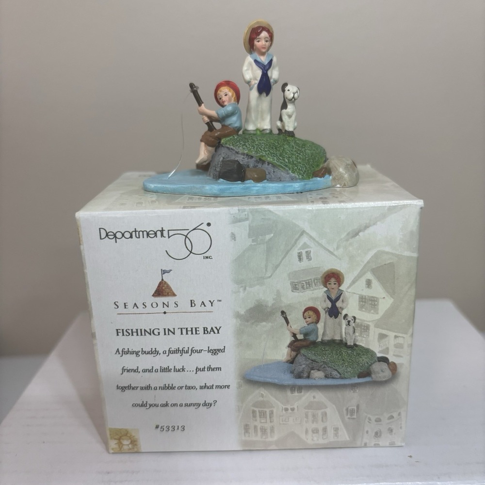 Dept 56 ~ Fishing In The Bay (53313) - Seasons Bay